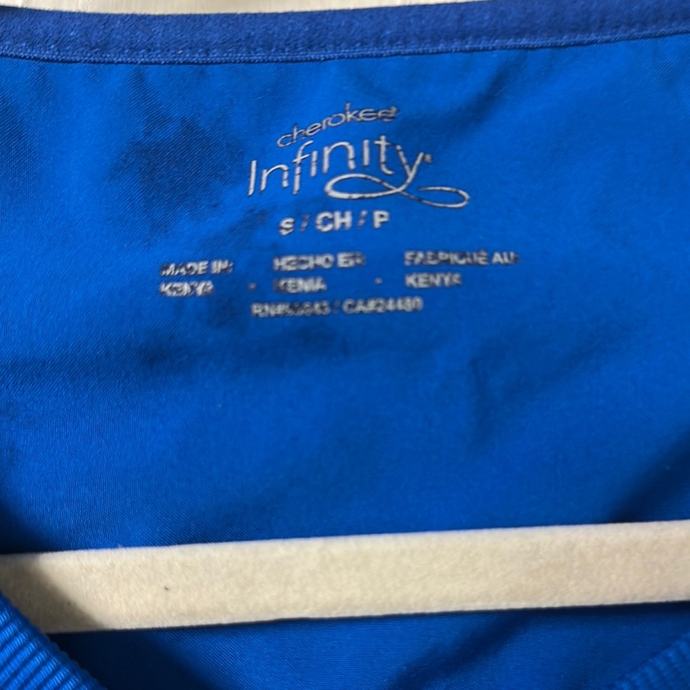 Cherokee Infinity Small Royal Blue Scrub Set - Picture 3 of 4